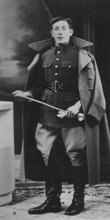 Gilbert Geerinck als soldaat 